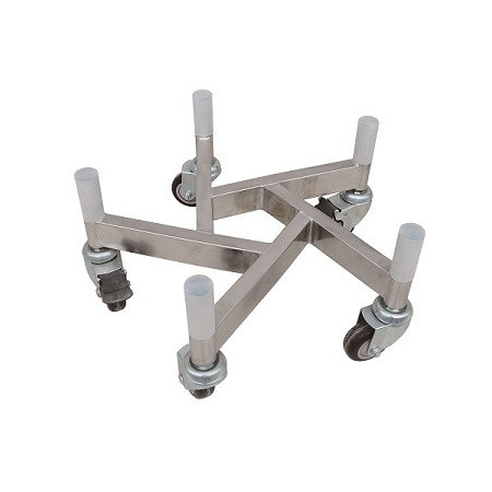 Base para transladar el tanque con nitrogeno