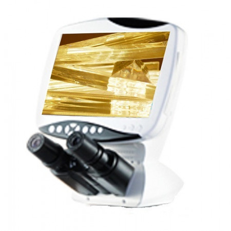 Cabeza binocular con pantalla LCD
