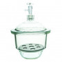 Desecador de vidrio con llave - 24 cm.