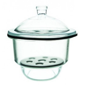 Desecador de vidrio sin llave - 24 cm.