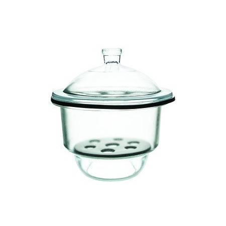 Desecador de vidrio sin llave - 24 cm.