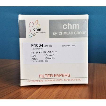 Papel filtro F1004 de ø¸125 mm.