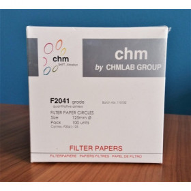 Papel filtro F2041 de ø¸125 mm.