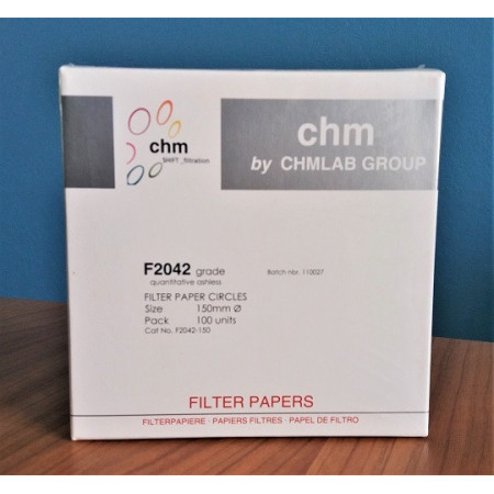 Papel filtro F2042 de ø¸150 mm.