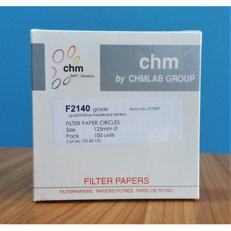 Papel filtro F2140 de ø¸125 mm.