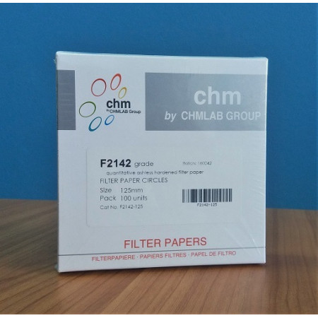 Papel filtro F2142 de ø¸125 mm.