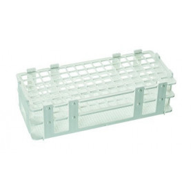 Gradilla para tubos blanca  13 mm x 90 tubos