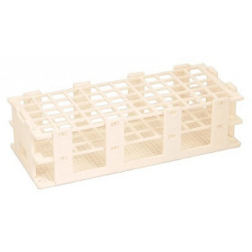 Gradilla para tubos blanca  16 mm x 60 tubos