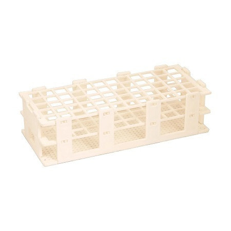 Gradilla para tubos blanca  16 mm x 60 tubos