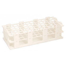 Gradilla para tubos blanca  20 mm x 40 tubos