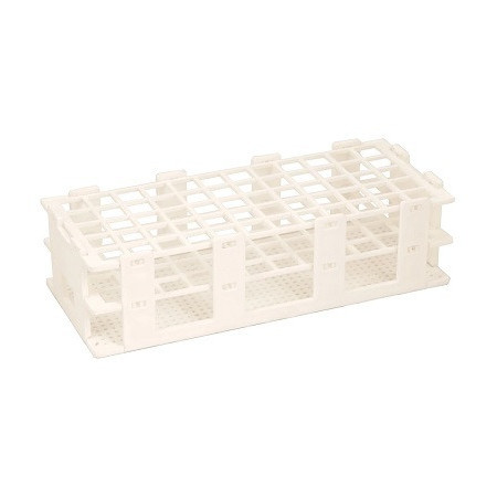 Gradilla para tubos blanca  20 mm x 40 tubos