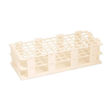 Gradilla para tubos blanca  25 mm x 24 tubos