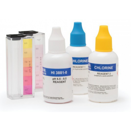 Kit de pruebas para cloro Libre y pH