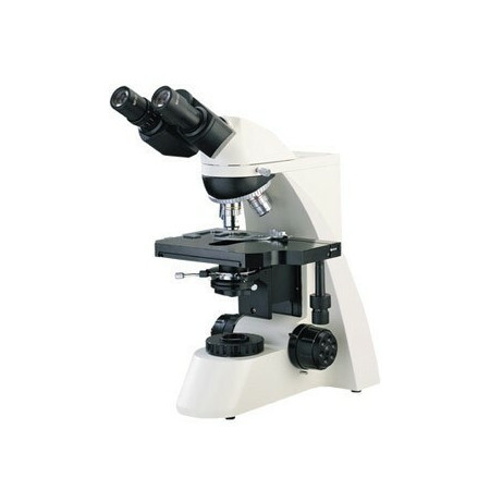 Microscopio Binocular Biologico - 30° de angulo reverso y giratorio a 360°- Objetivos Plan-acromaticos