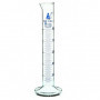 Probeta de vidrio graduaciones azules - clase B -  100 ml. - base redonda