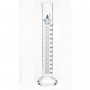 Probeta de vidrio graduaciones azules - clase B -  250 ml. - base redonda