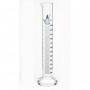 Probeta de vidrio graduaciones azules - clase B -  250 ml. - base redonda