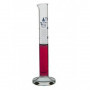 Probeta de vidrio graduaciones azules - clase B -  25 ml. - base redonda