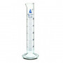 Probeta de vidrio graduaciones azules - clase B -  50 ml. - base redonda