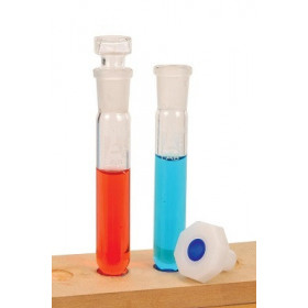 Tubos de ensayo lisos con tapon intercambiable - cap. 10ml