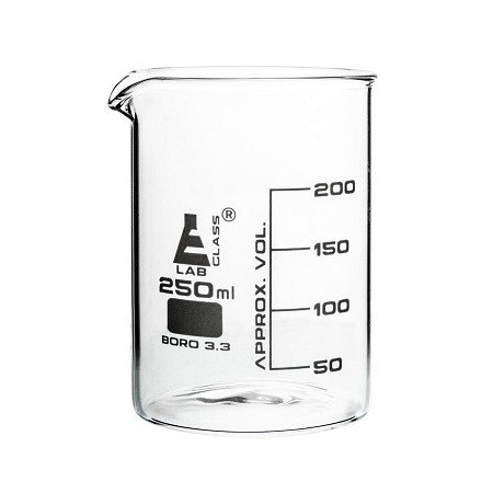 Vaso de precipitados, 250 ml - con pico - Graduado