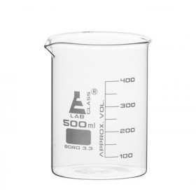 Vaso de precipitados, 500 ml - con pico - Graduado