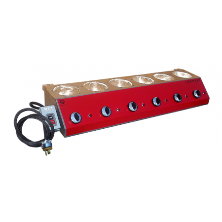 Aparato para extraccion de grasas Soxhlet con 6 mantillas - 250ml