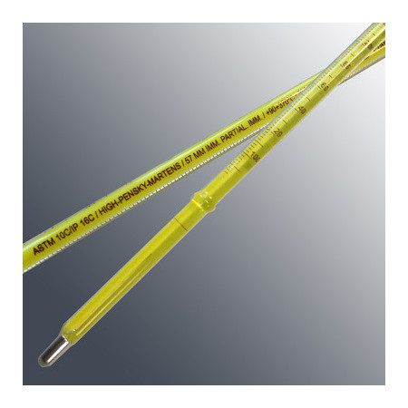 Termometro ASTM 10C de Mercurio +90+370 °C