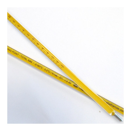 Termometro ASTM 15C de Mercurio  -2+80 °C.