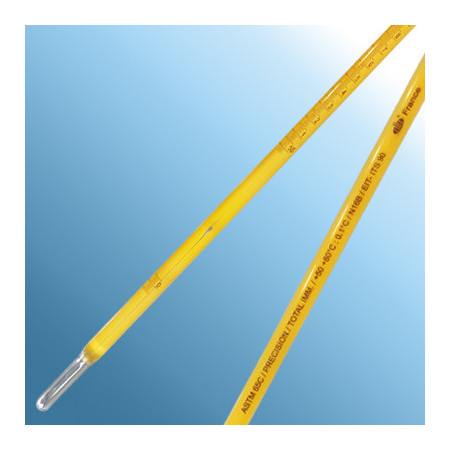 Termometro ASTM 65C de Mercurio +50+80 °C.