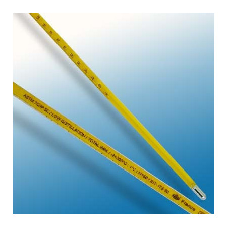 Termometro ASTM 7C de Mercurio -2+300 °C.